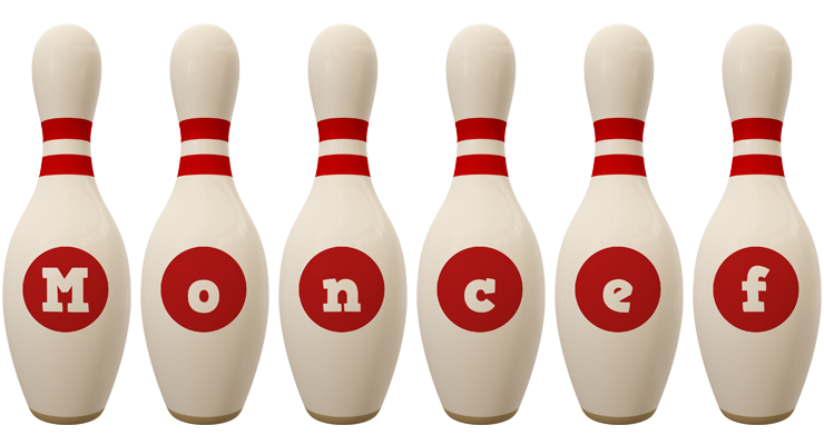 Moncef bowling-pin logo