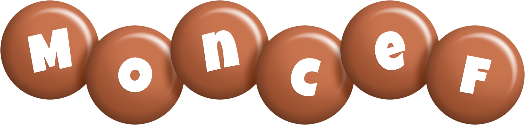Moncef candy-brown logo