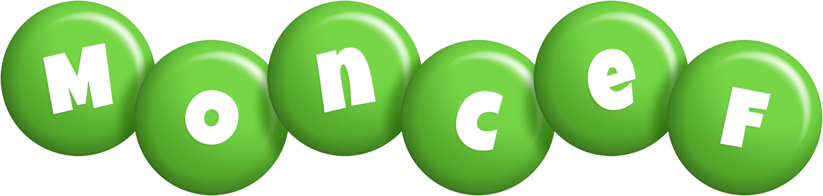 Moncef candy-green logo