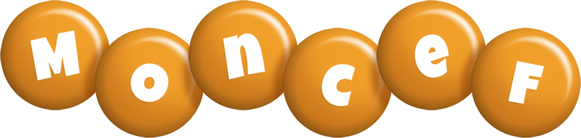 Moncef candy-orange logo