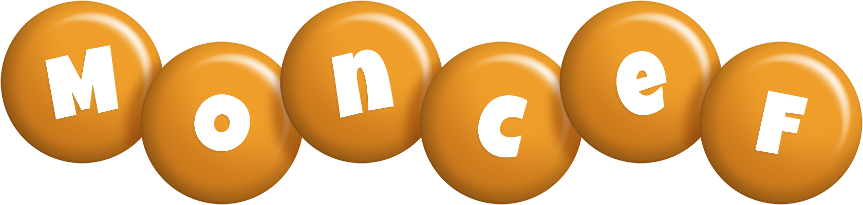 Moncef candy-orange logo