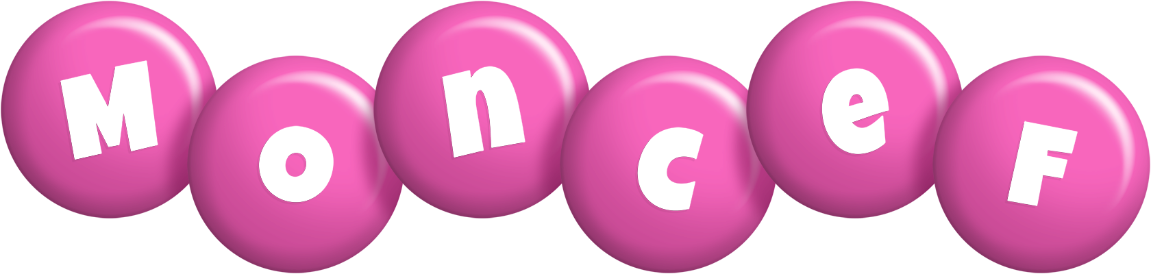 Moncef candy-pink logo