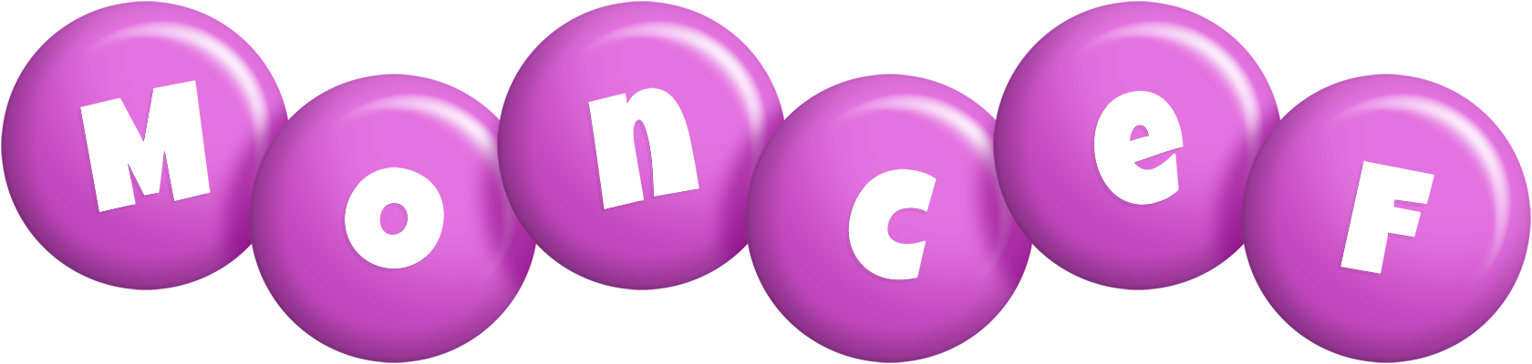 Moncef candy-purple logo