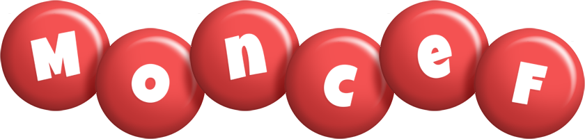 Moncef candy-red logo