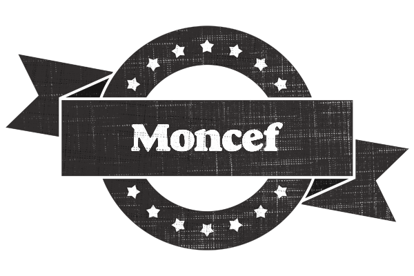 Moncef grunge logo