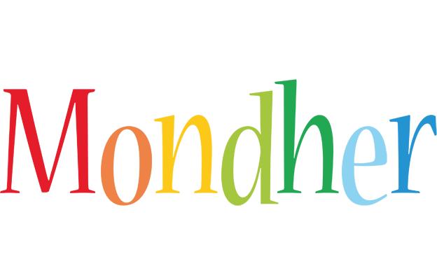 Mondher birthday logo