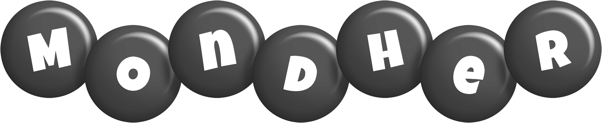 Mondher candy-black logo
