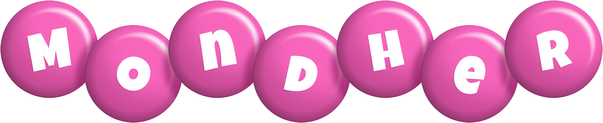 Mondher candy-pink logo