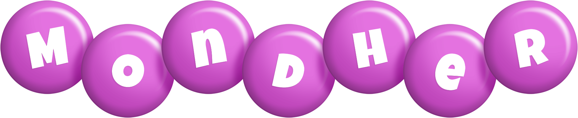 Mondher candy-purple logo