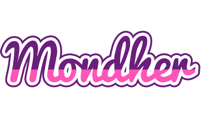 Mondher cheerful logo