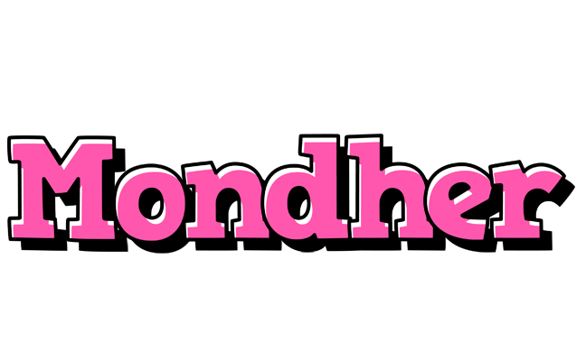 Mondher girlish logo