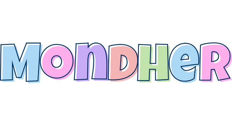 Mondher pastel logo