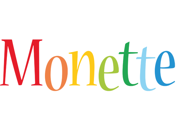 Monette birthday logo