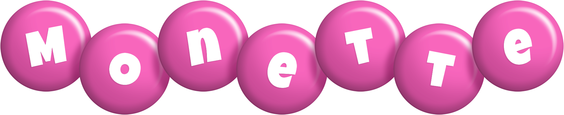Monette candy-pink logo