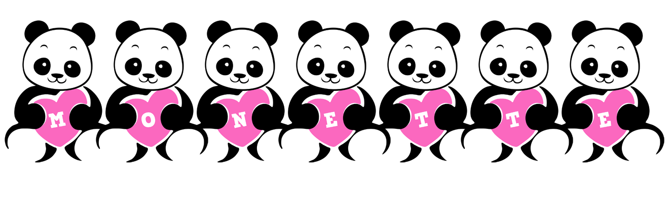 Monette love-panda logo