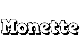 Monette snowing logo