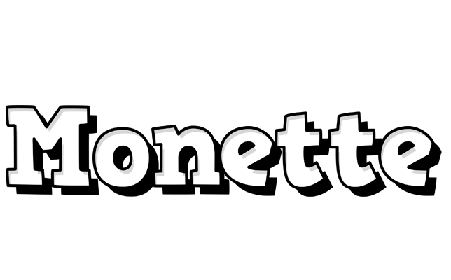 Monette snowing logo