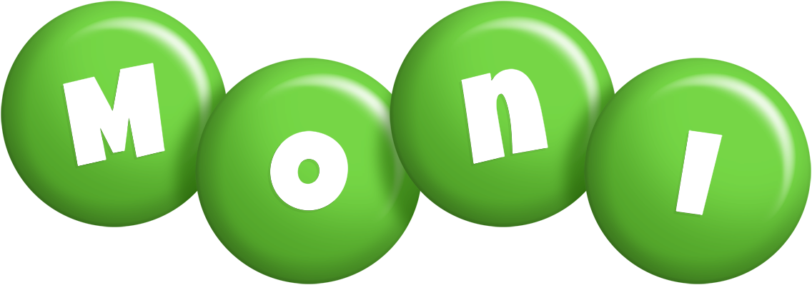 Moni candy-green logo