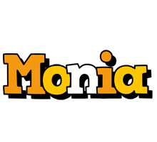 Monia cartoon logo