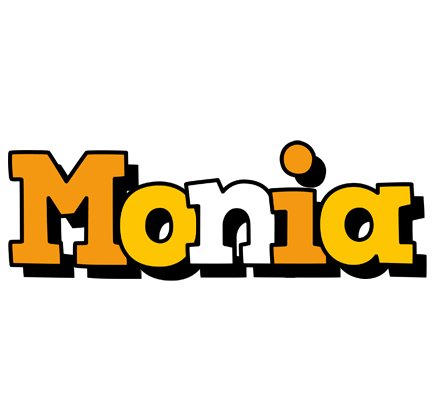 Monia cartoon logo
