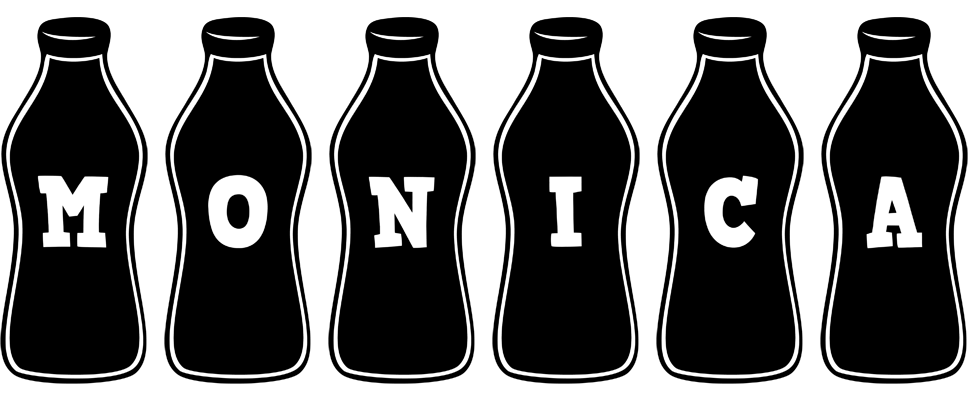 Monica bottle logo