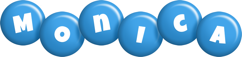 Monica candy-blue logo