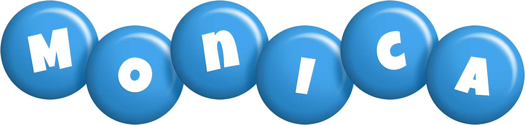 Monica candy-blue logo
