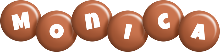 Monica candy-brown logo