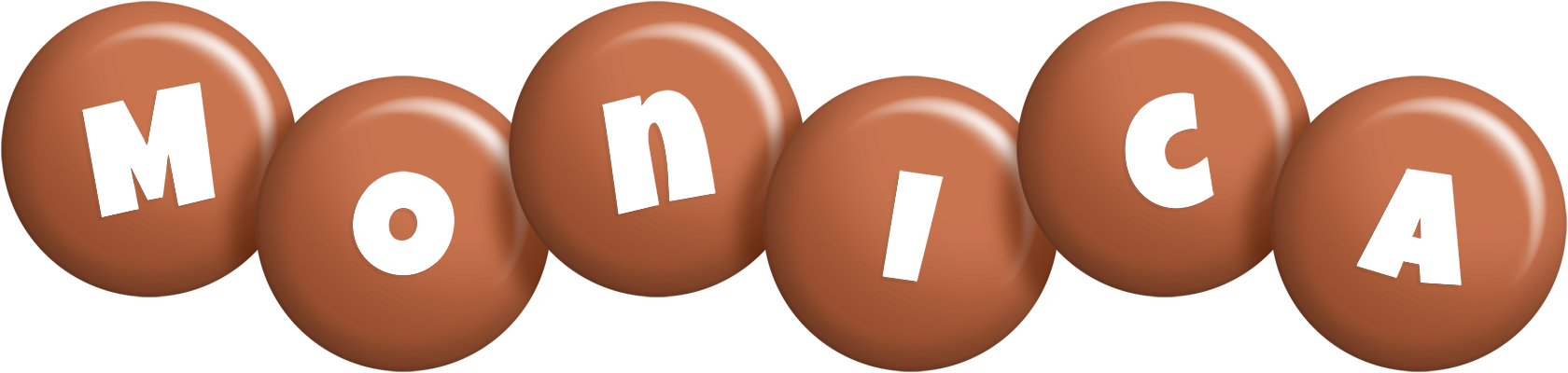 Monica candy-brown logo