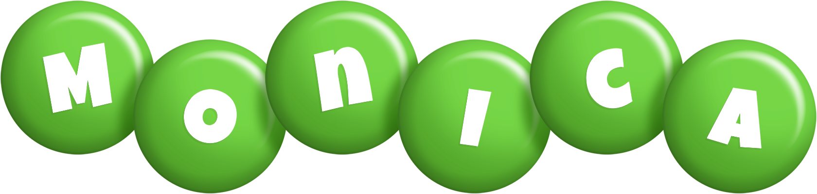 Monica candy-green logo