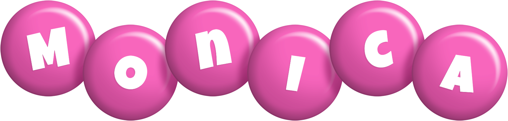 Monica candy-pink logo