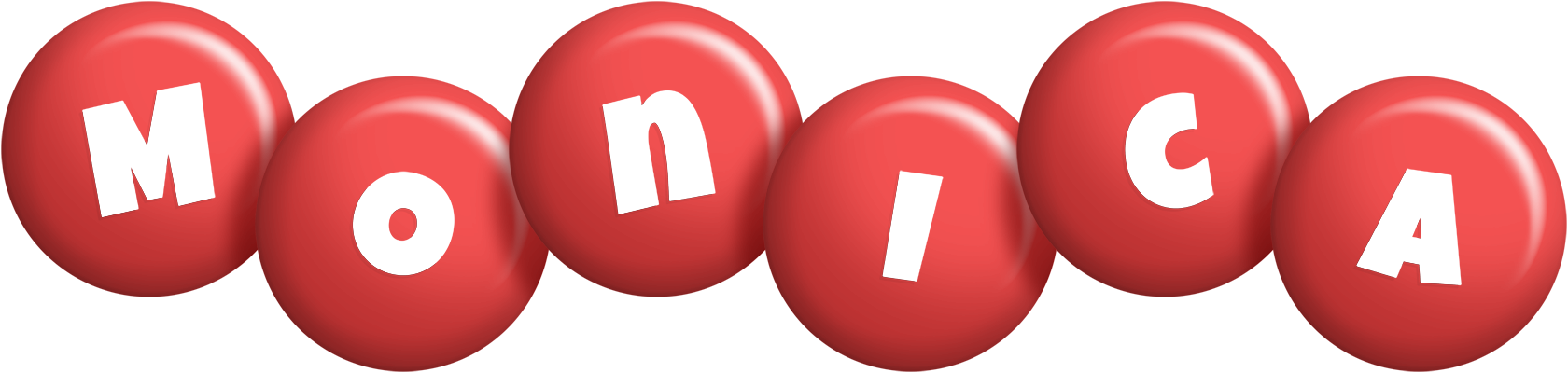 Monica candy-red logo