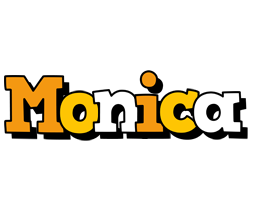 Monica cartoon logo