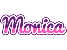 Monica cheerful logo