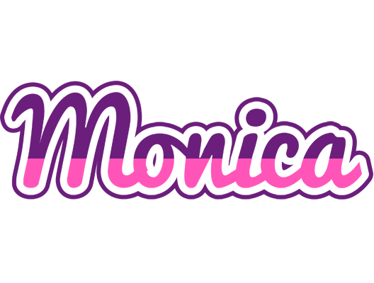 Monica cheerful logo