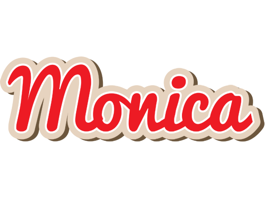 Monica chocolate logo