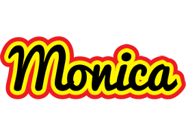 Monica flaming logo