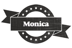 Monica grunge logo