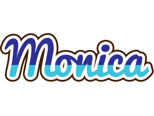 Monica raining logo
