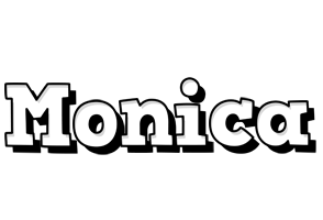Monica snowing logo