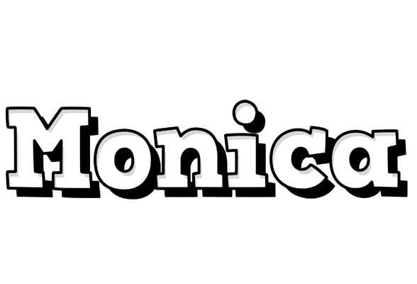 Monica snowing logo