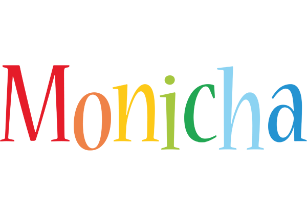 Monicha birthday logo