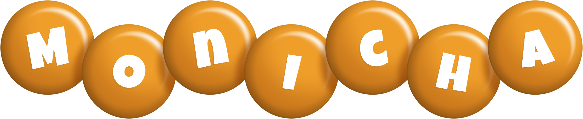 Monicha candy-orange logo