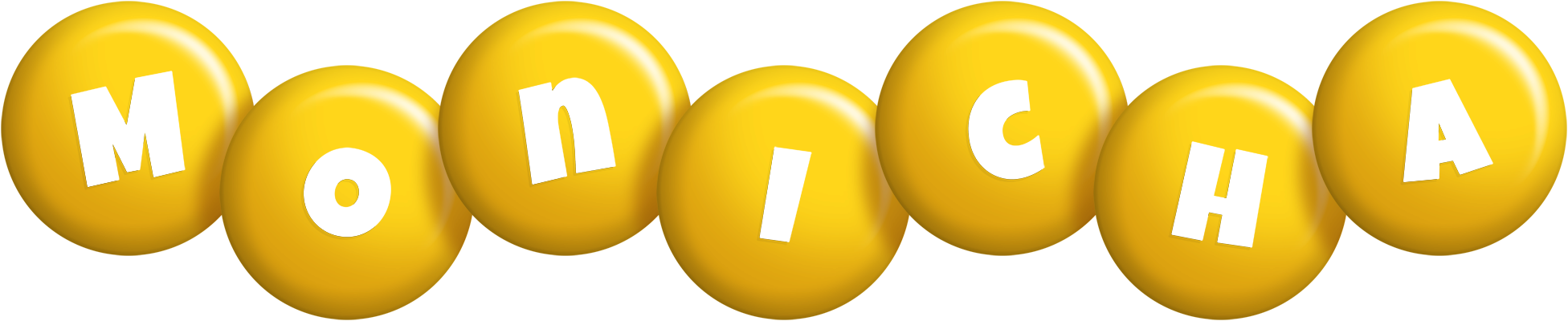 Monicha candy-yellow logo