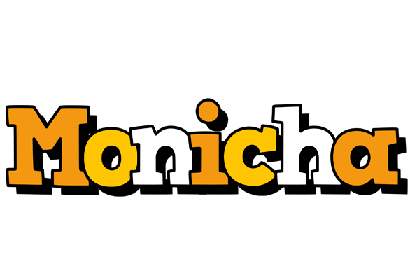 Monicha cartoon logo