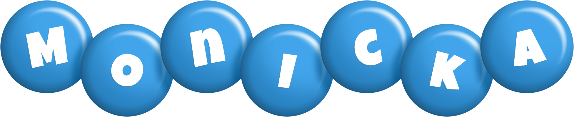 Monicka candy-blue logo