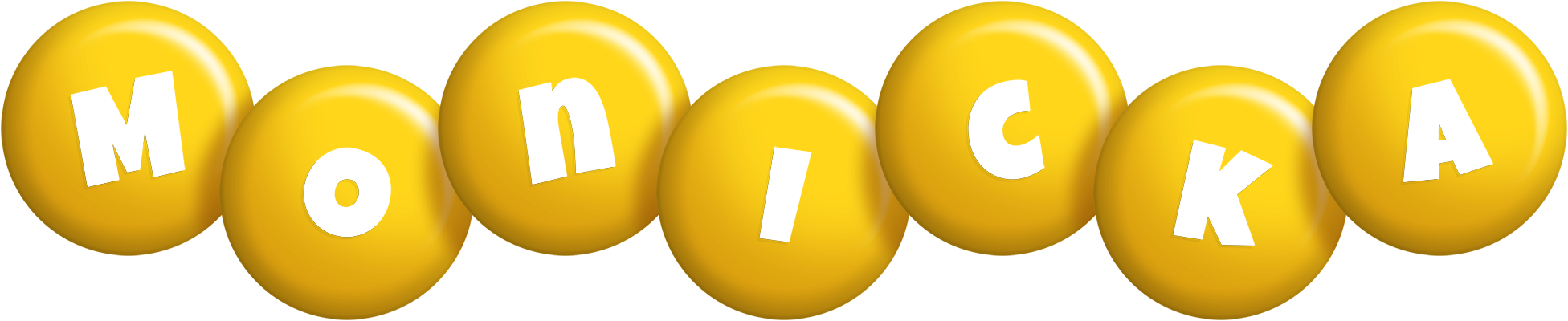 Monicka candy-yellow logo