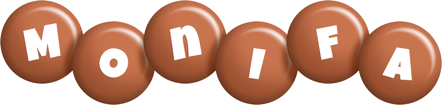 Monifa candy-brown logo