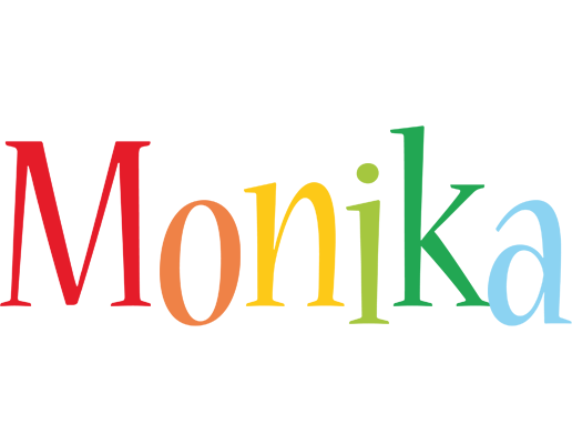 Monika birthday logo