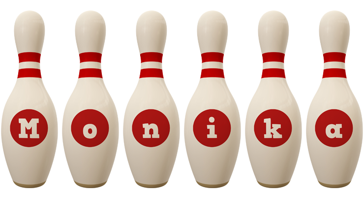 Monika bowling-pin logo